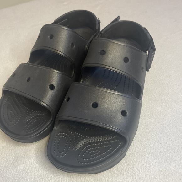 Crocs Classic All-Terrain Sandals Black Unisex size 12 Two-Strap Hook & Loop main image 6